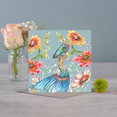 Cottage Ducks Greetings Card