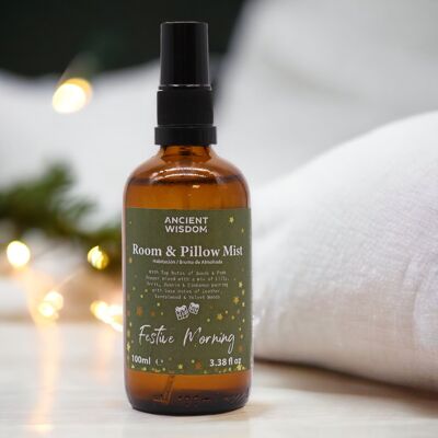3x Home and Pillow Fragrance Spray 100ml - Festive Morning