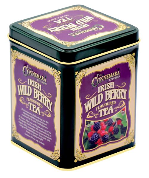 Tin of wild berry flavour tea