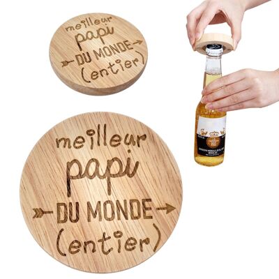 Magnetic Bottle Opener - Best Grandpa