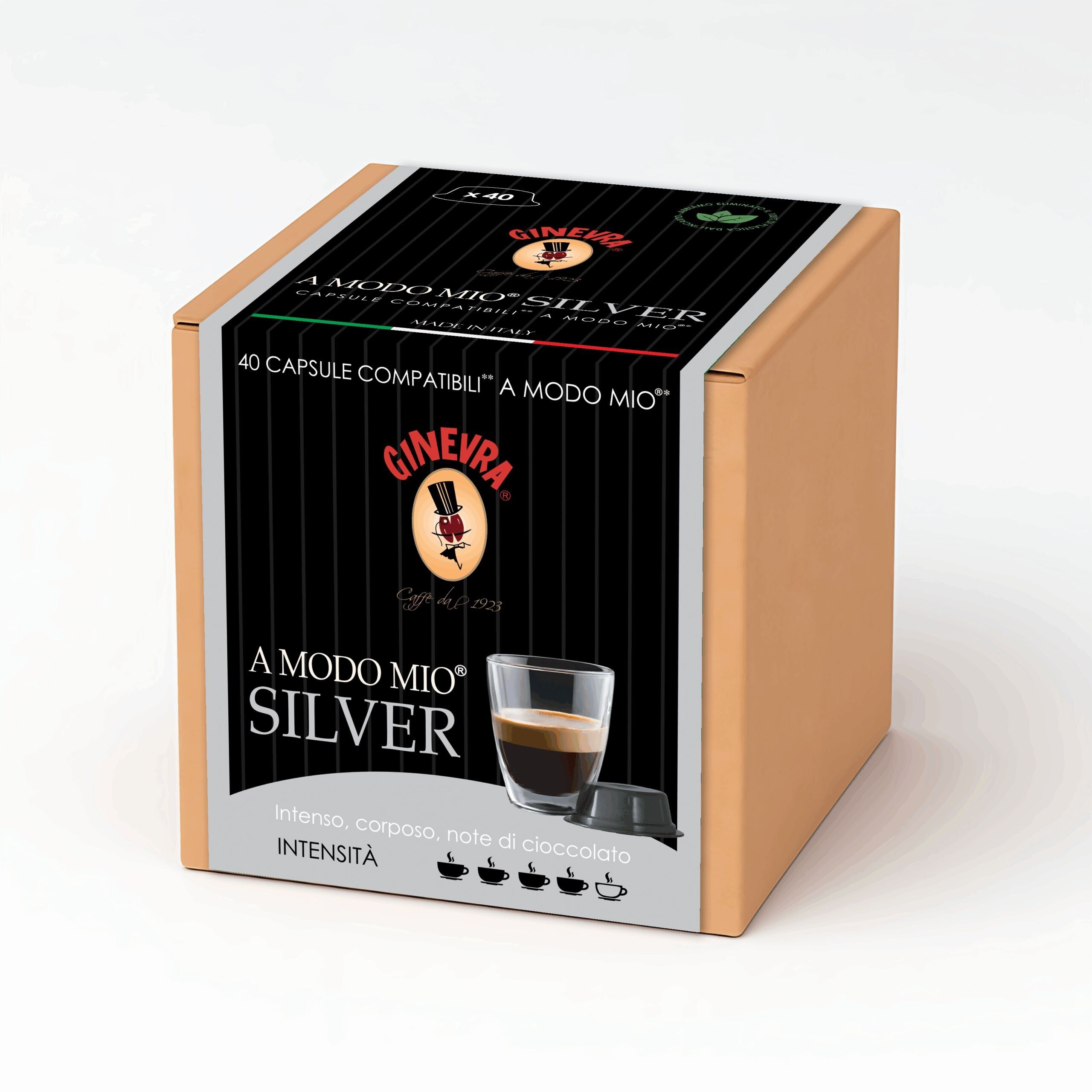 40 A Modo Mio* compatible coffee capsules