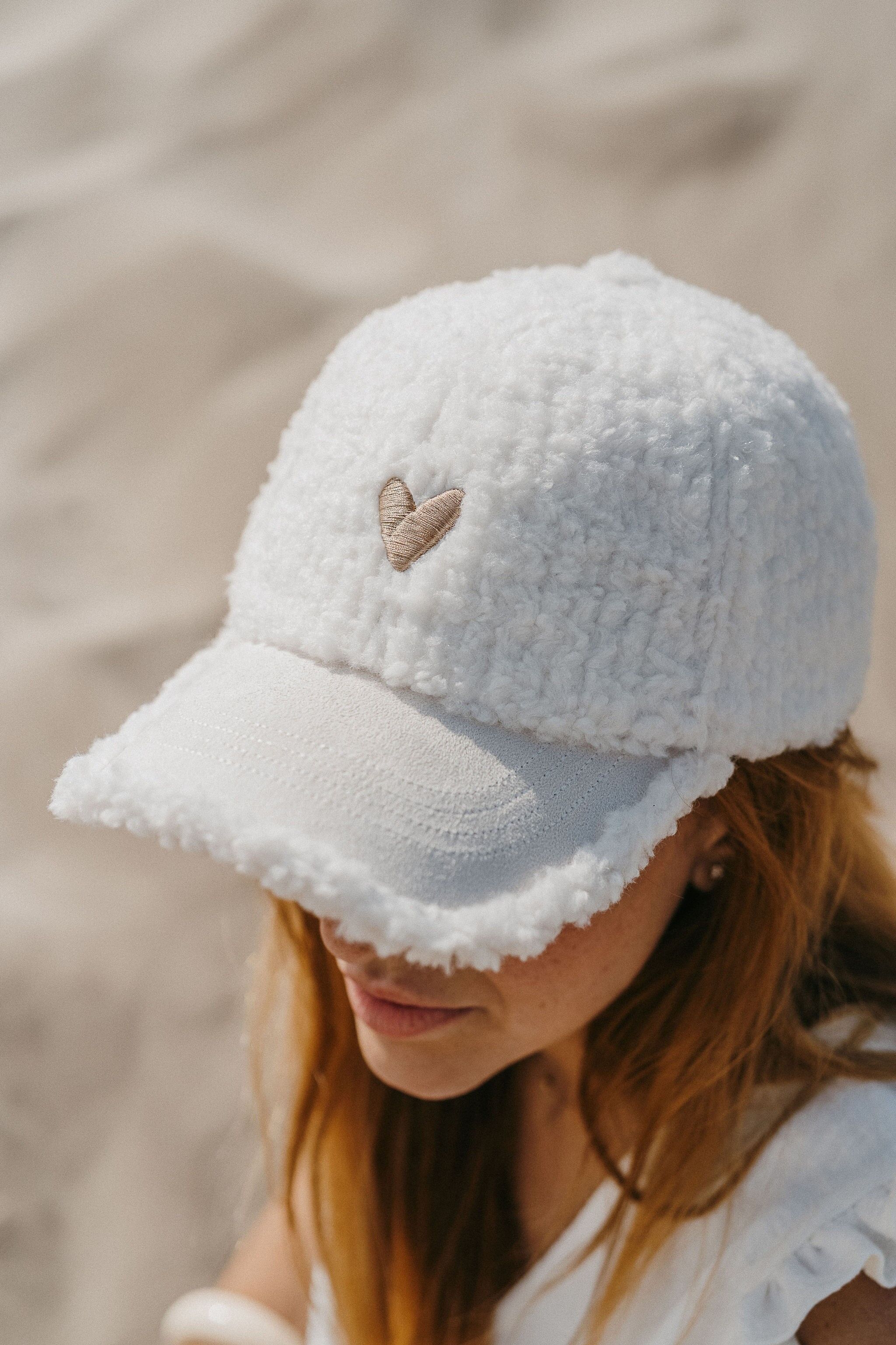 Casquette adulte mi-saison LOVE - blanc