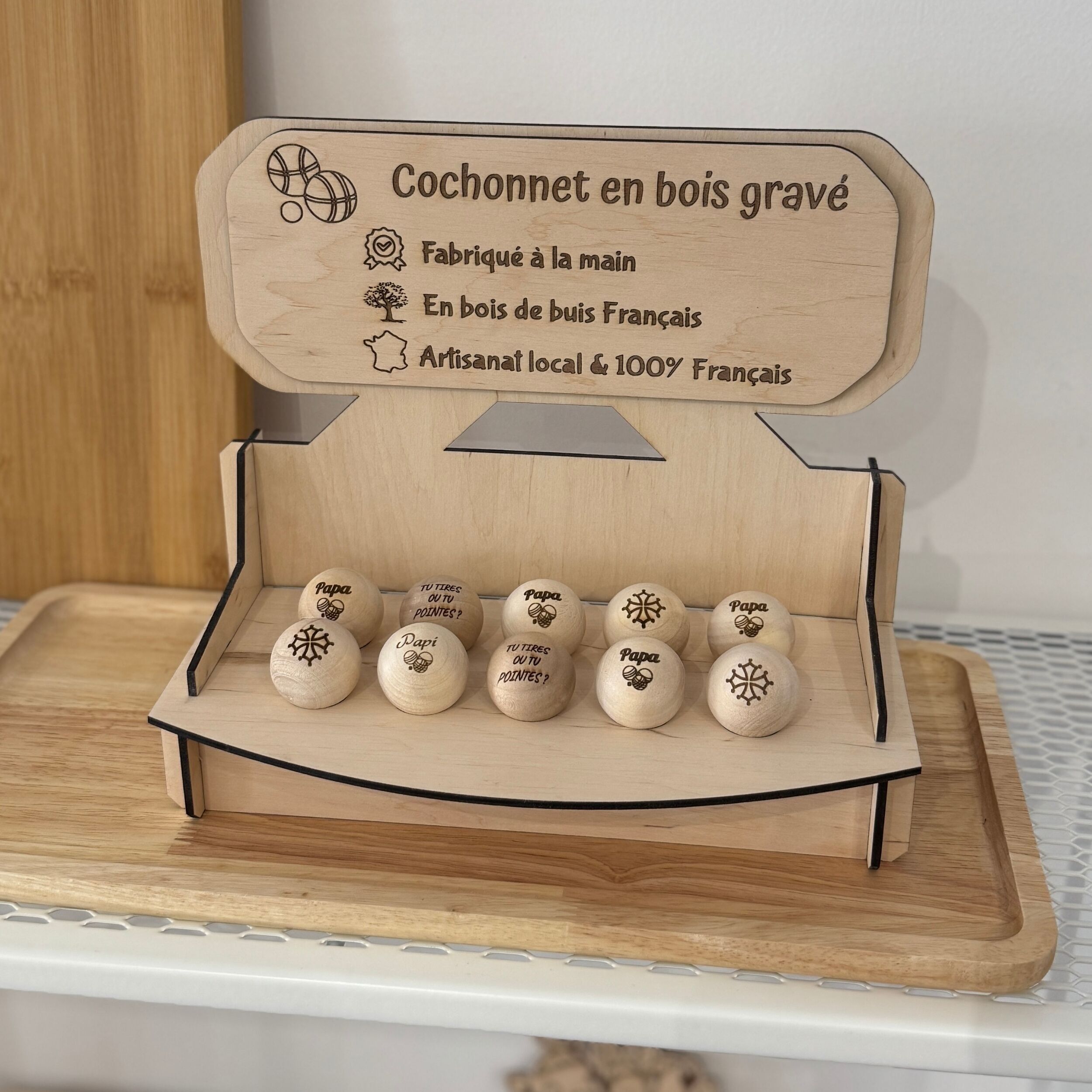 Holzschweinchen - "Papi"