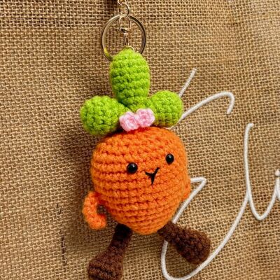 Grigri accessoires de sac et porte-clé en crochet Carotte PC027HZ