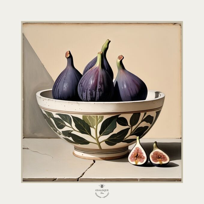 Higos - ilustración 18x18 cm