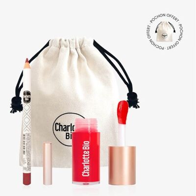 Combo lèvres : Crayon et Huile à lèvres Bio