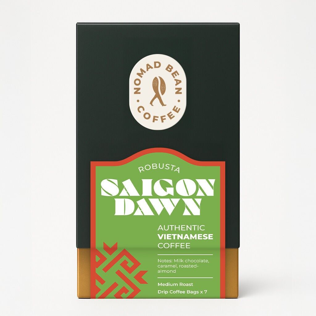 Saigon Dawn – Sachets de café filtre Robusta vietnamien (lot de 7)