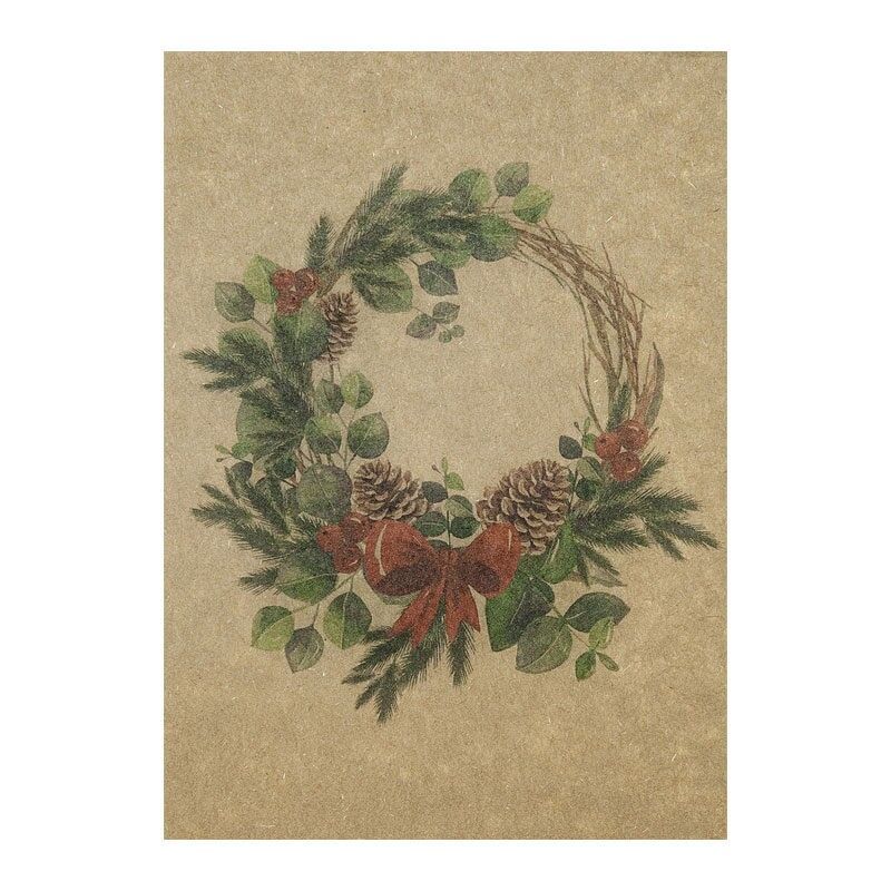 Cartes de vœux Couronne de Noël