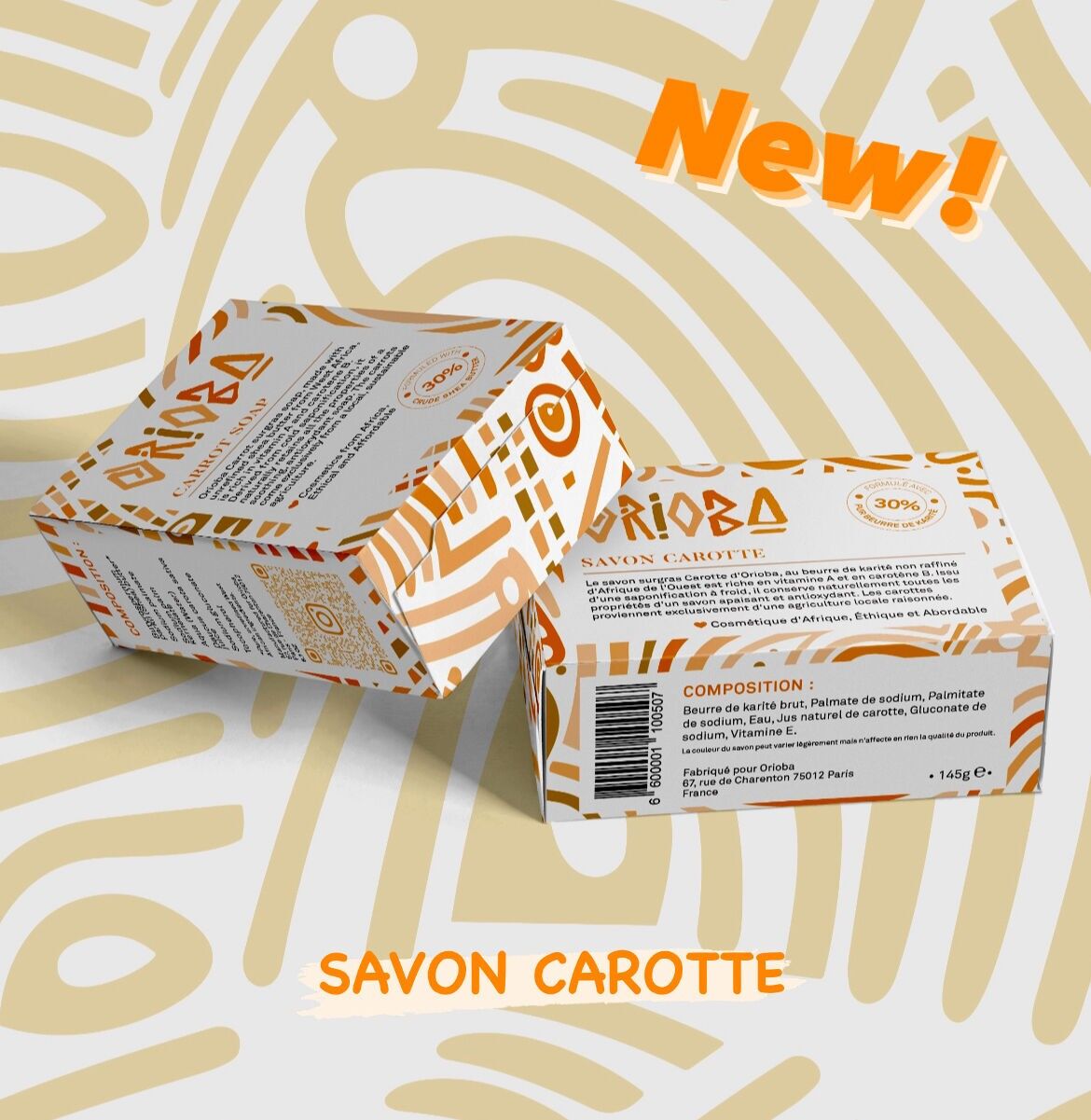 Sapone alla carota "L'Illuminato" - Radianza Naturale -