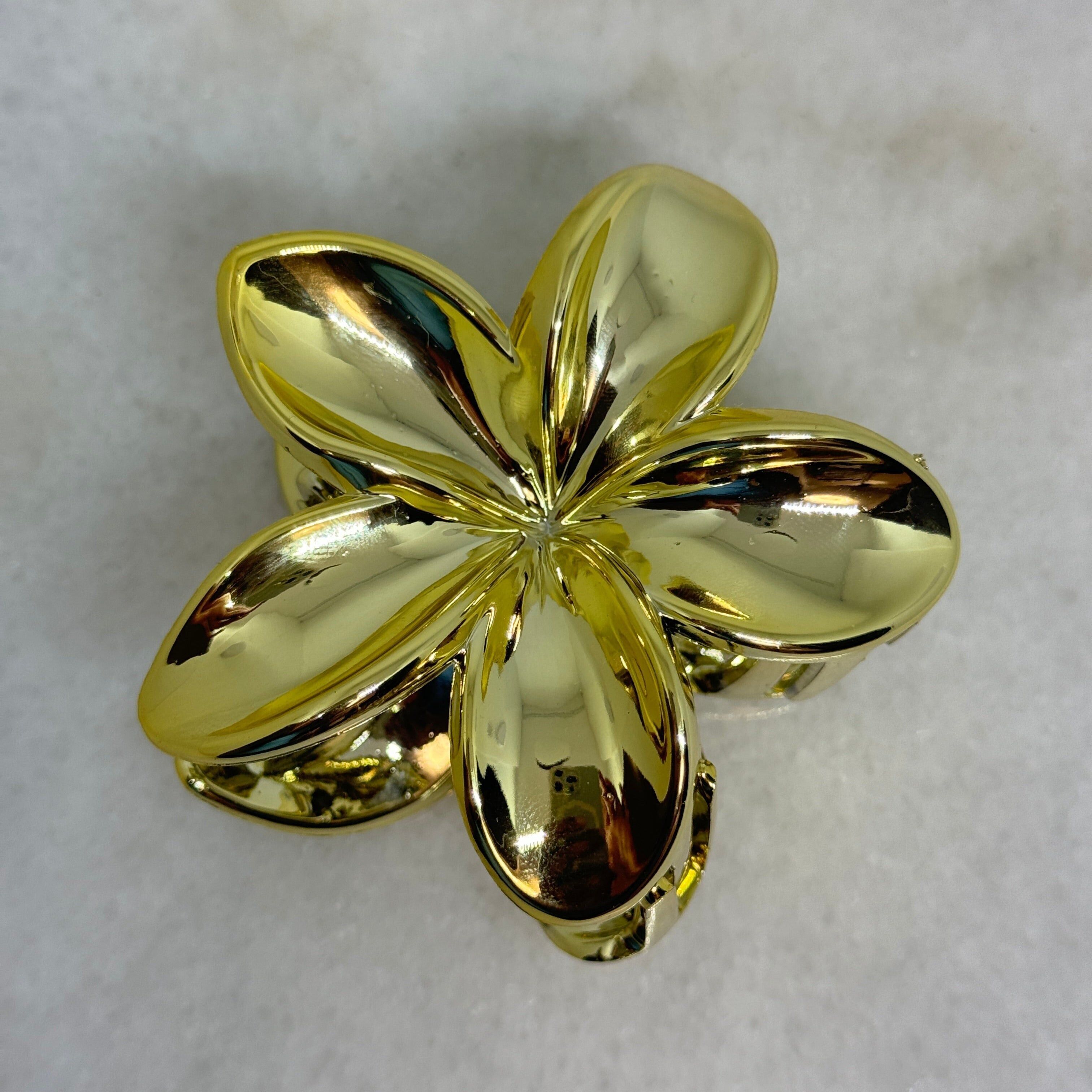 Fermaglio per capelli a forma di fiore metallico
