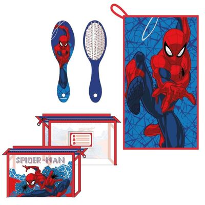 Beauty case con accessori Spider-Man Blu scuro 23 x 15 x 8 cm