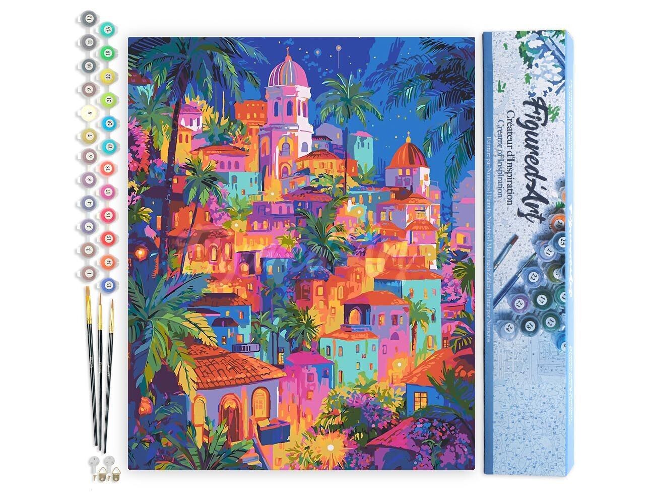 Ville tropicale de rêve - Toile roulée