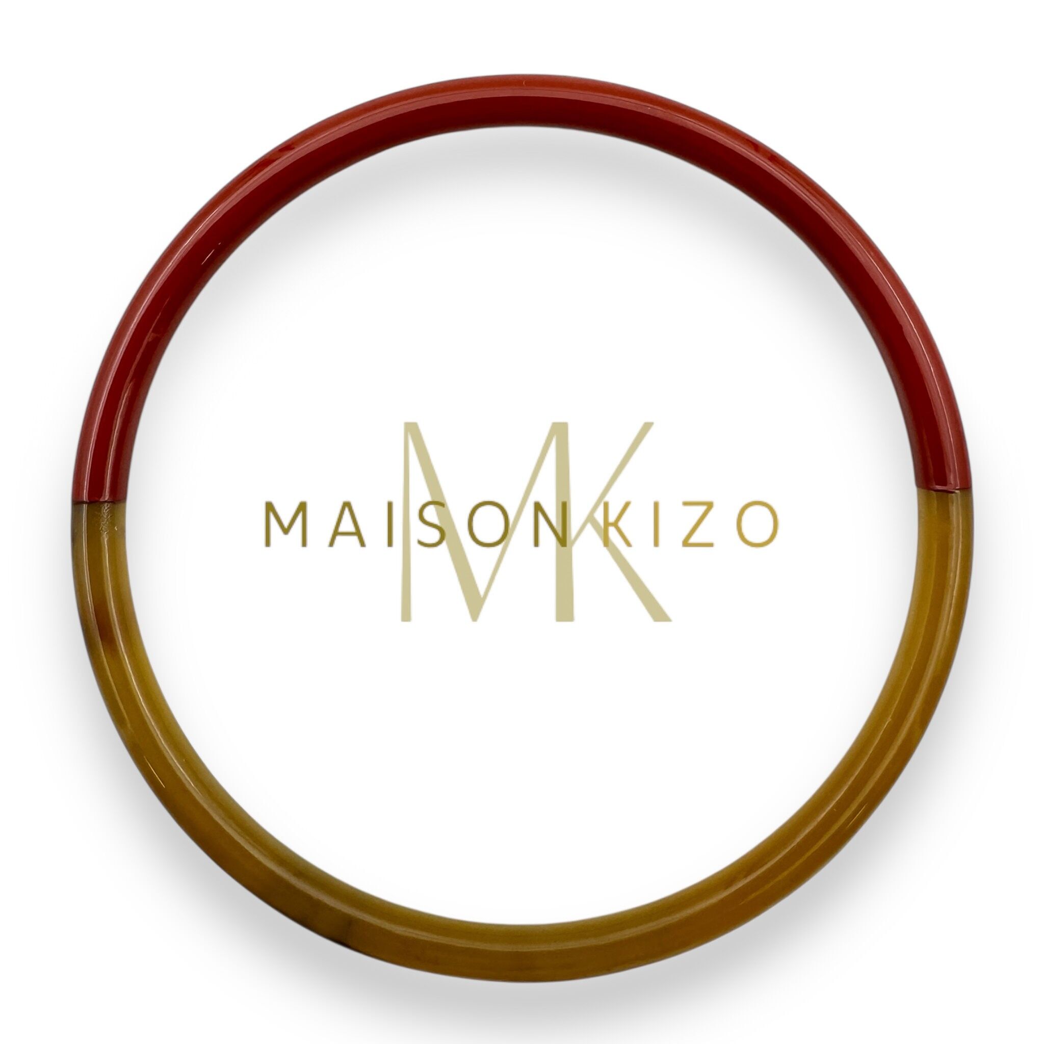 Junco de cuerno lacado - Ancho 4 mm - Terracota C69