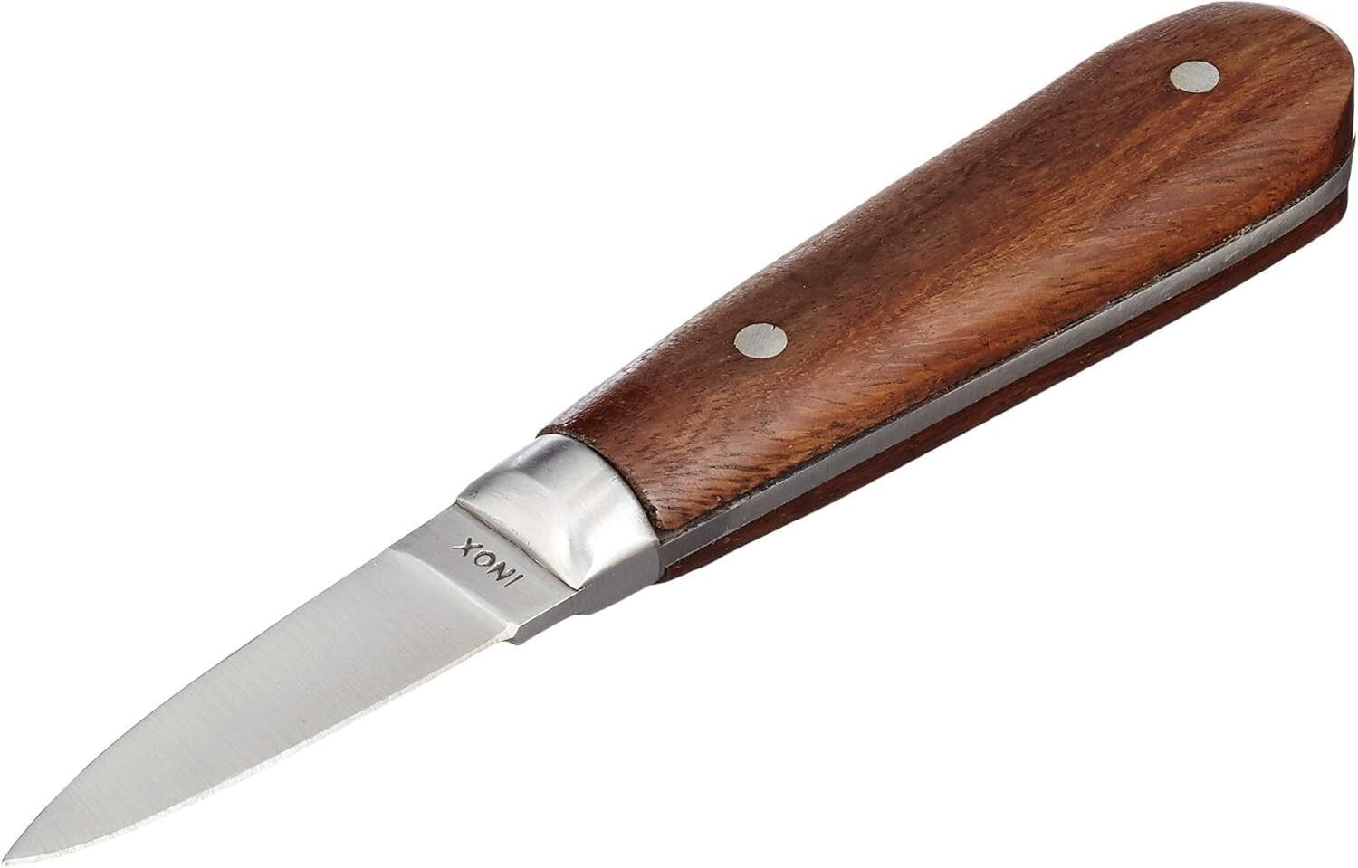 Stainless Steel Oyster Spear – Ergonomic Rosewood Handle, Strong and Durable – Professional Quality – 16 cm