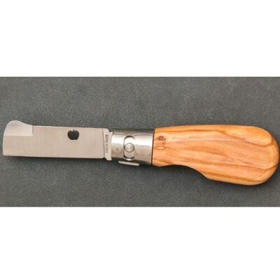 Greffoir Pliant Artisanal en Bois d’Olivier – 10 cm