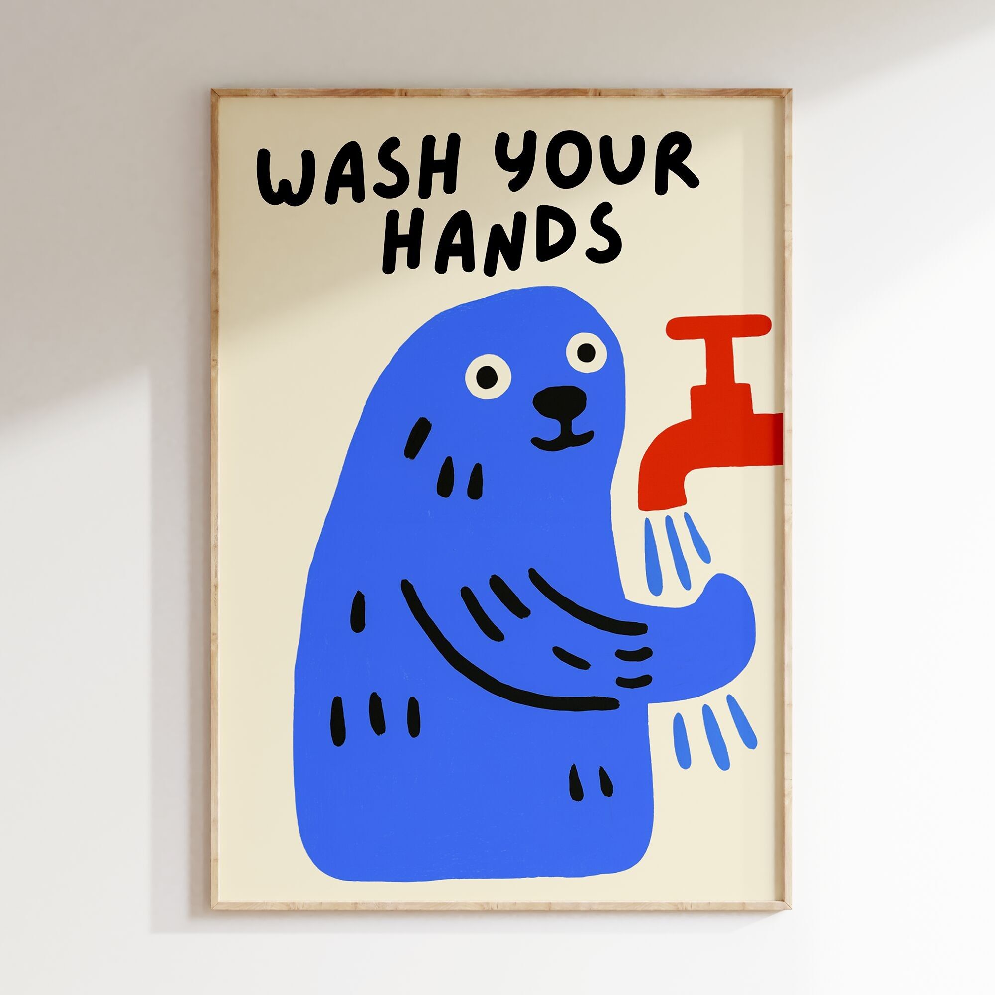 Waschen Sie Ihre Hände Poster