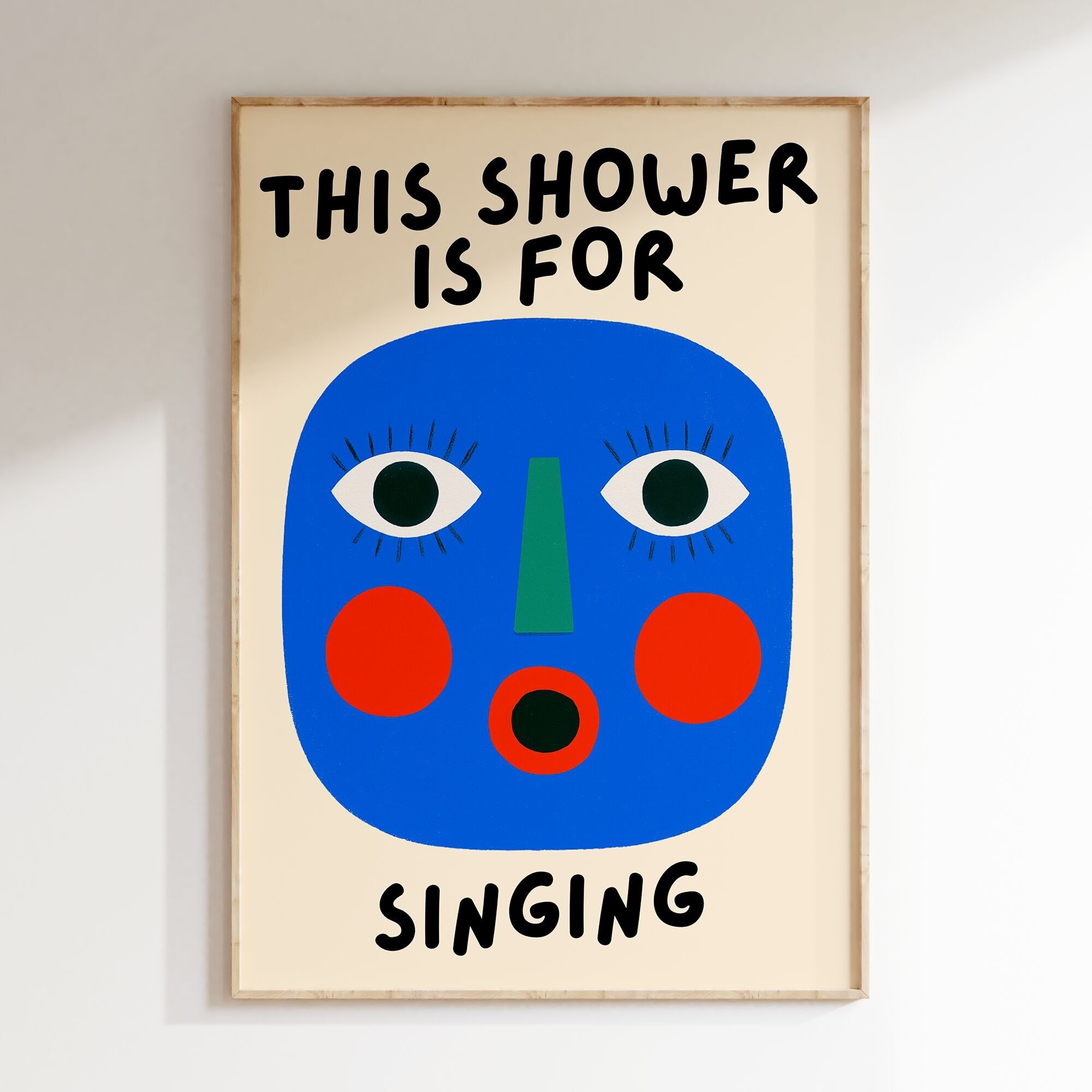 Diese Dusche ist zum Singen da Poster