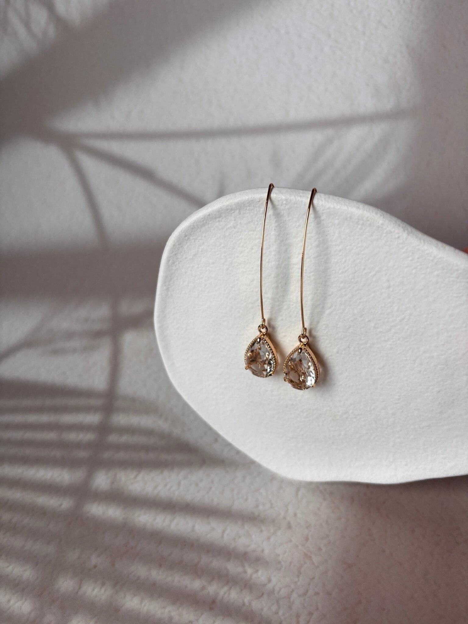 Kristalltropfen 18K vergoldet