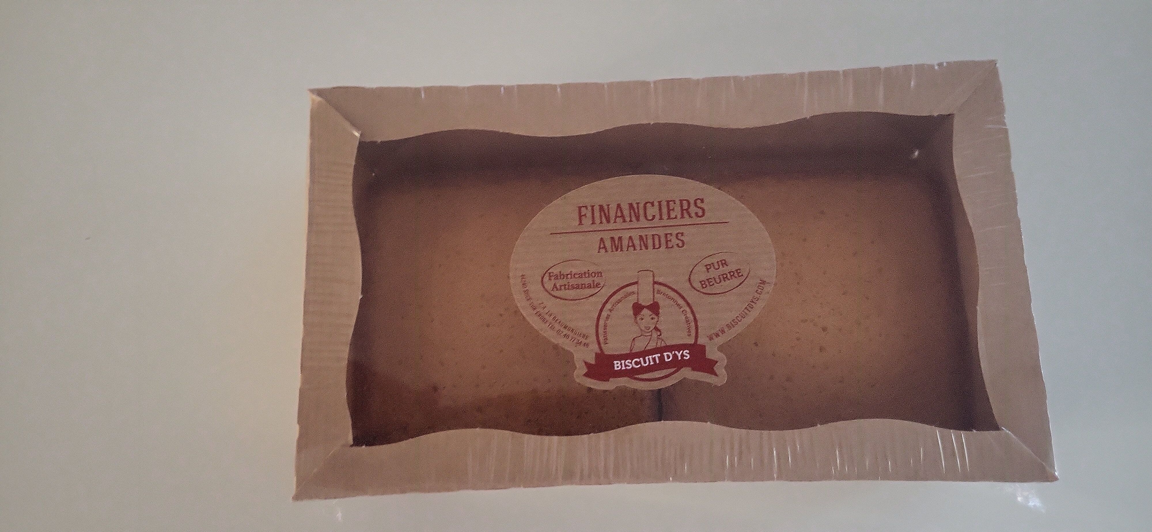 Schale mit 2 Portionen Mandel-Financiers 160 g