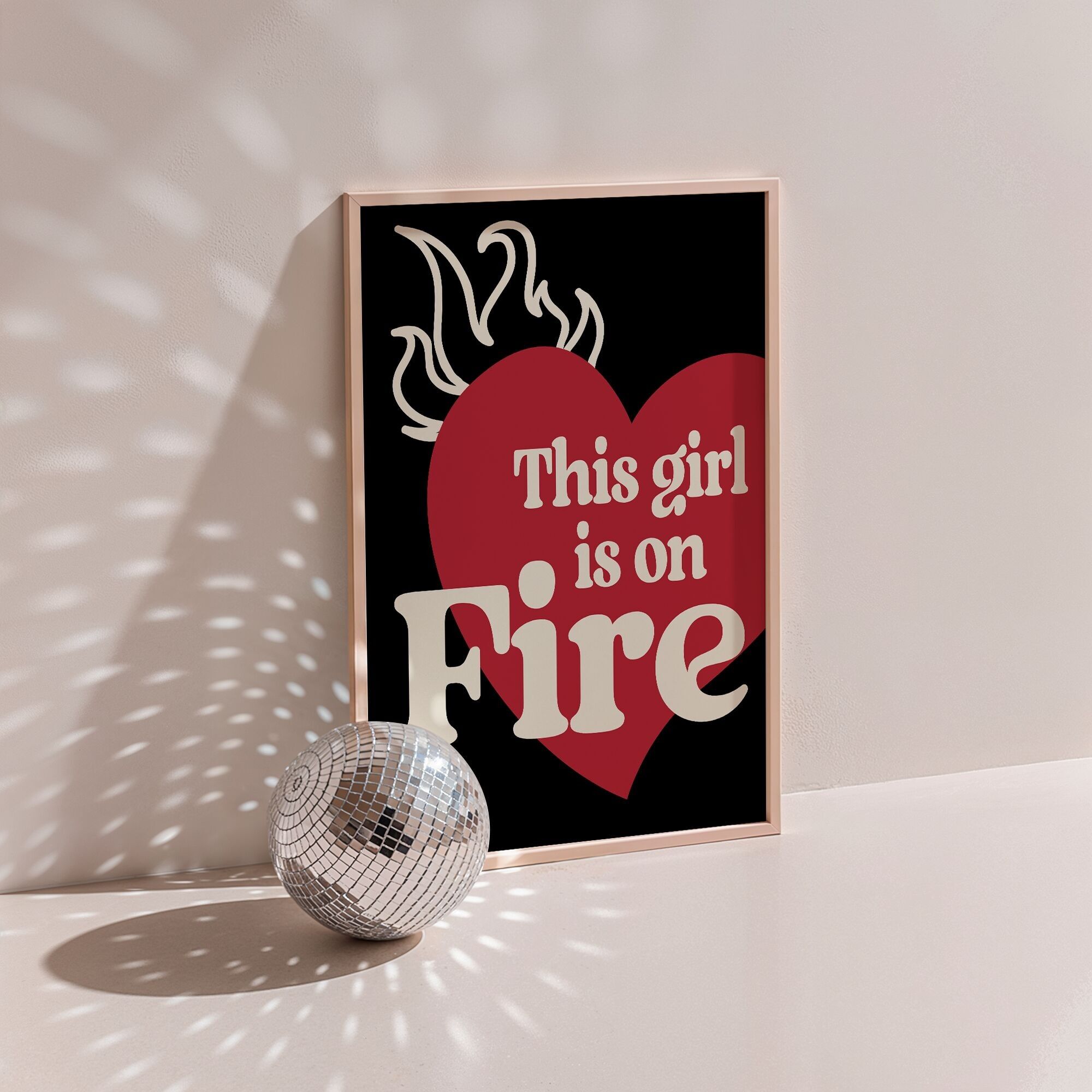 Poster DIESES MÄDCHEN IST IN FEUER