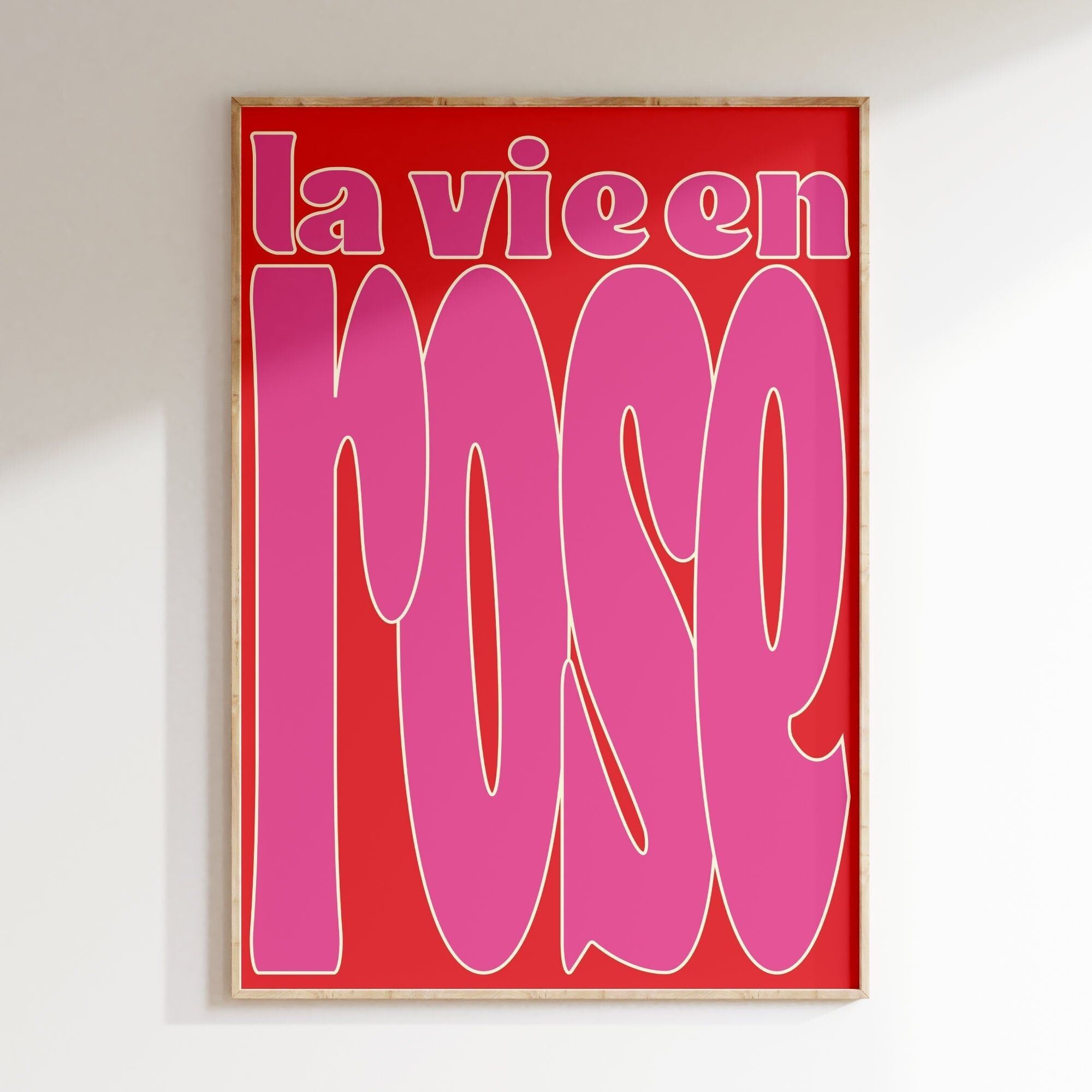 Plakatleben in Rosa