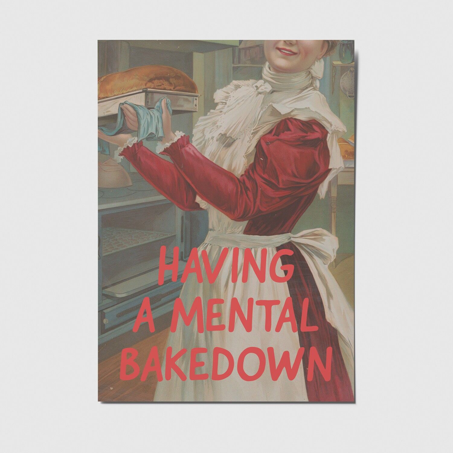 mental bakedown - A6 Postkarte