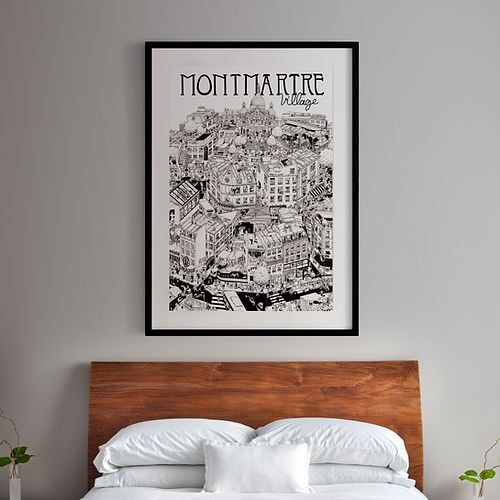 Poster del villaggio di Montmartre (set di 150)