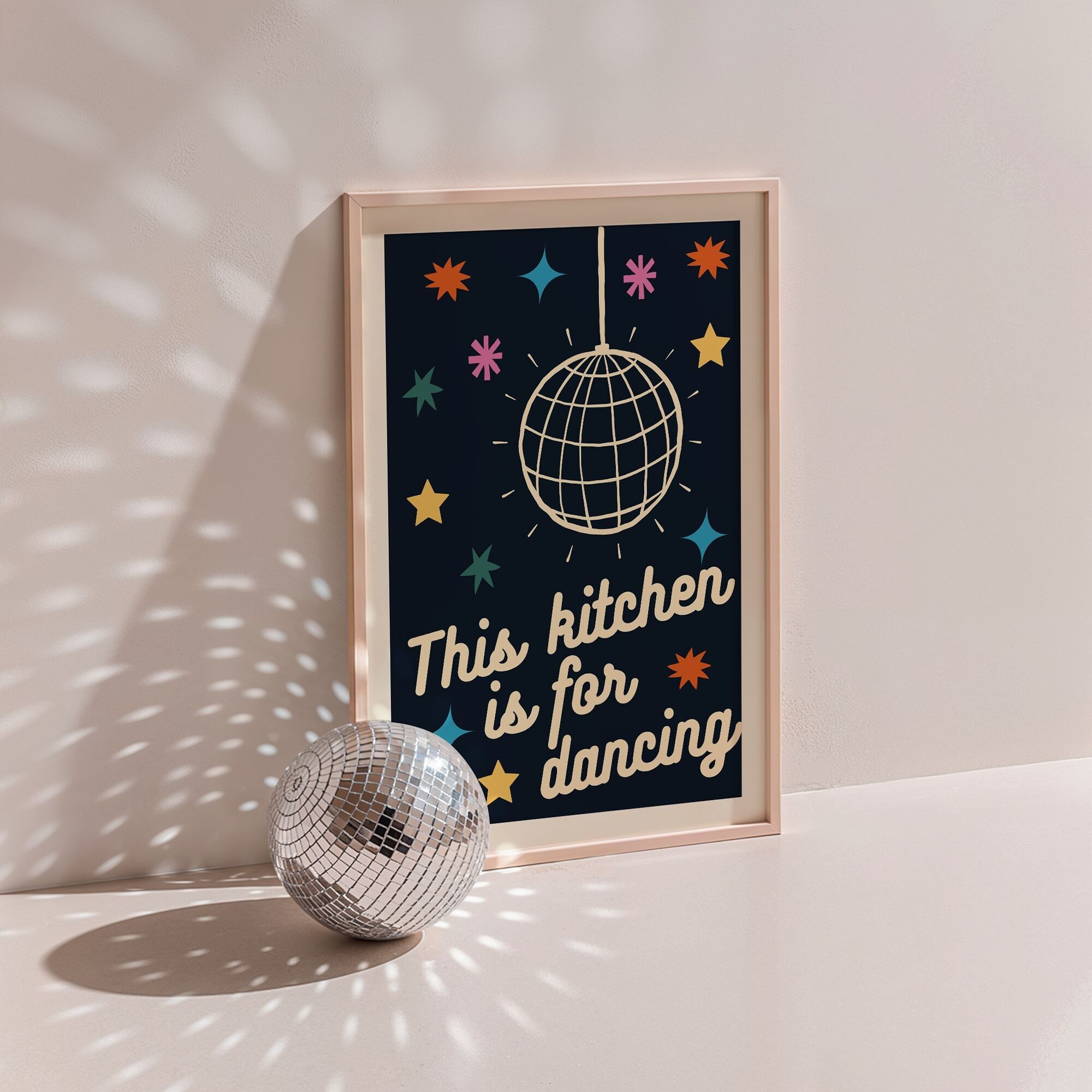 Manifesto "Questa cucina è per ballare"