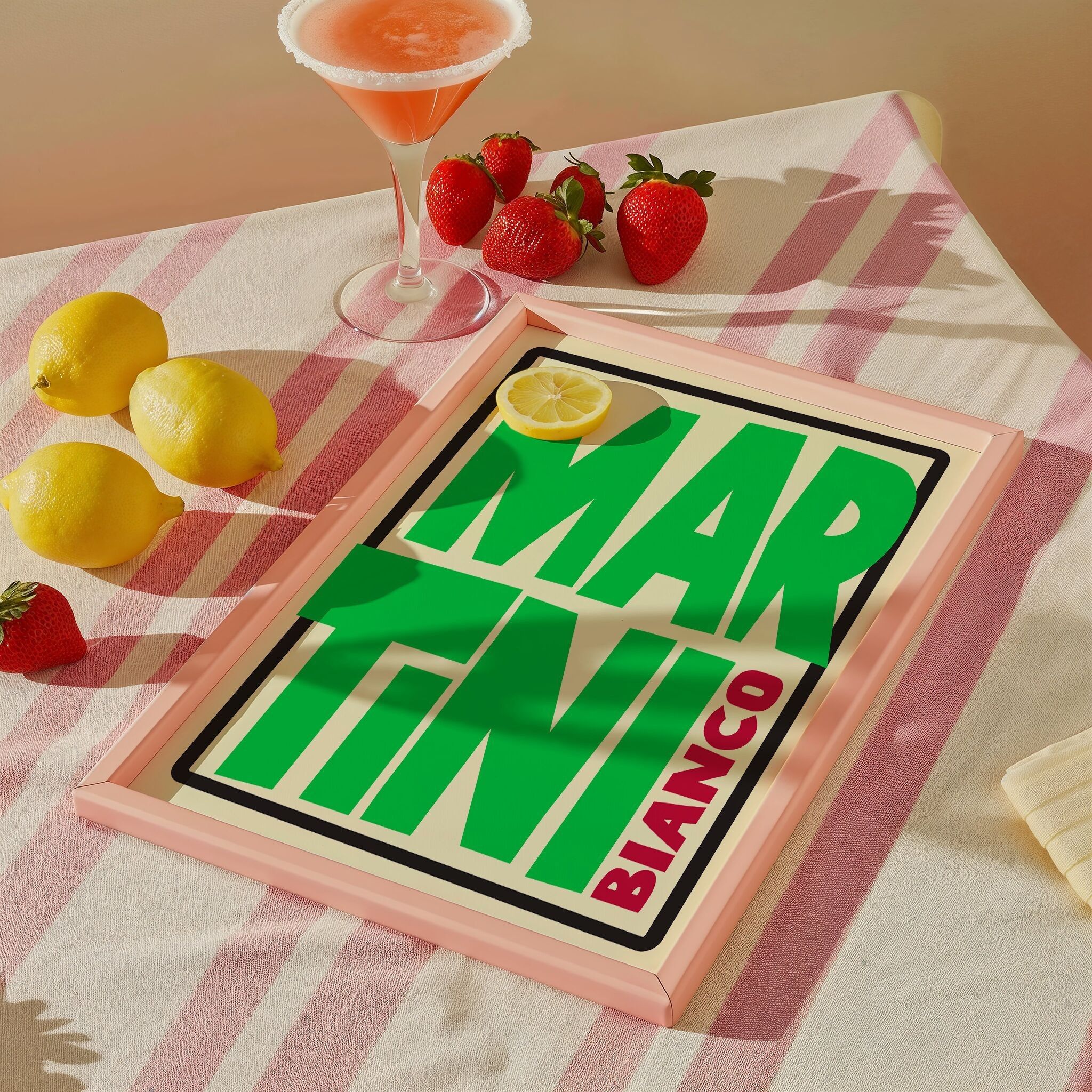 Poster Martini Bianco