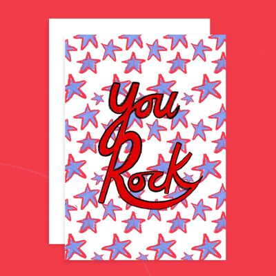 You Rock - Greetings Card