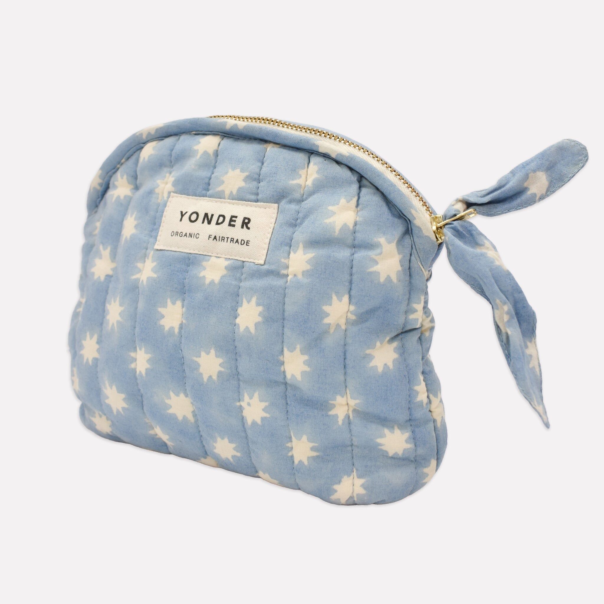 Bolsa acolchada con cremallera | Cósmica | Cielo