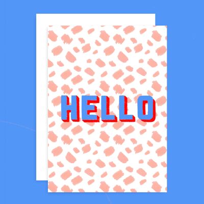 Hello - Greetings Card