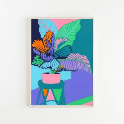 Still Life of Plant Pot - Giclee Print