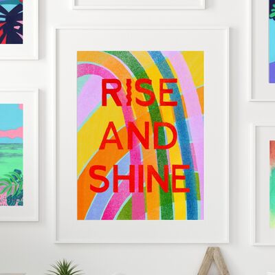 Rise and Shine Rainbow - Giclee Print