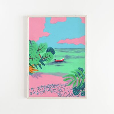 Beach Scene - Giclee Print
