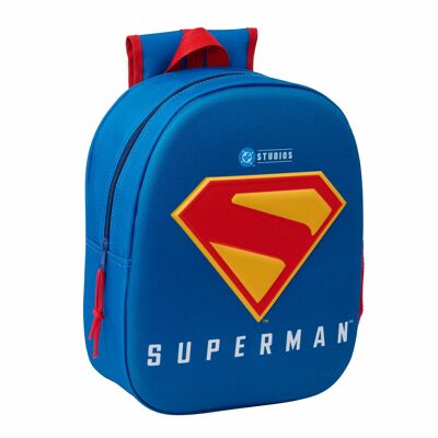 Zaino scolastico Superman blu