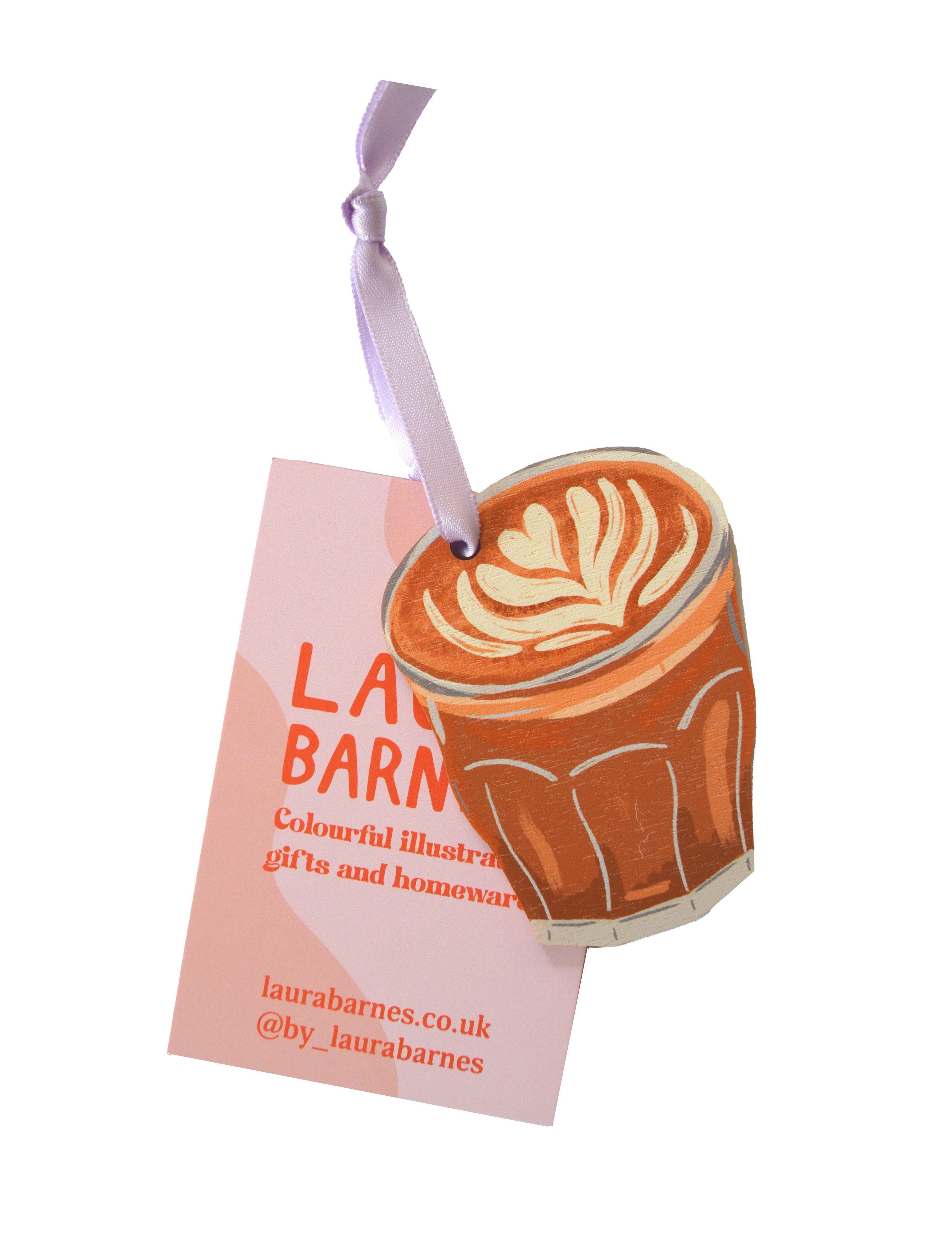 Flat White Kaffee Dekoration