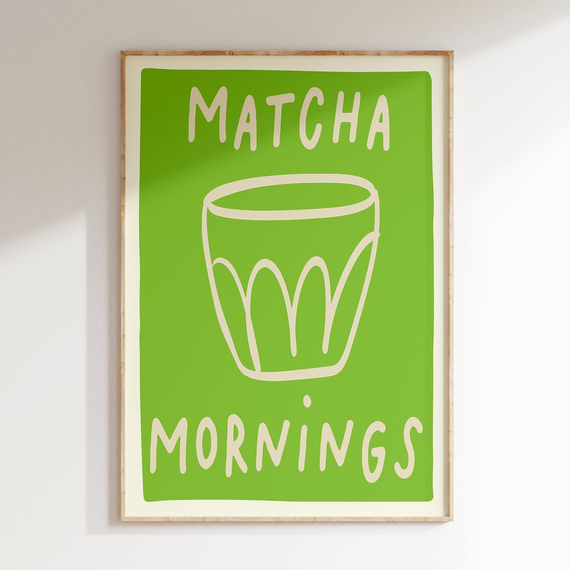 Matcha-Morgen Poster