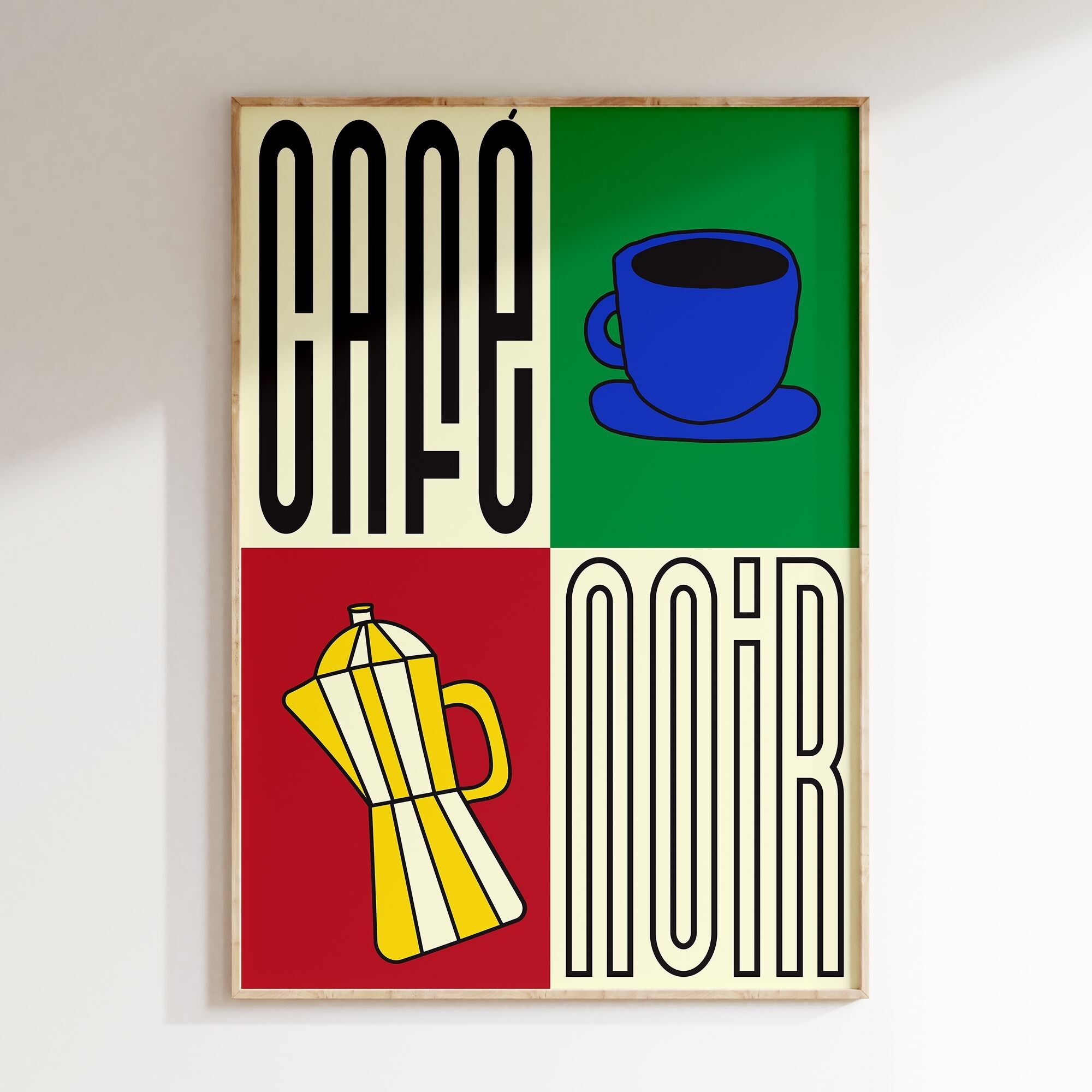 Schwarzes Kaffeeplakat