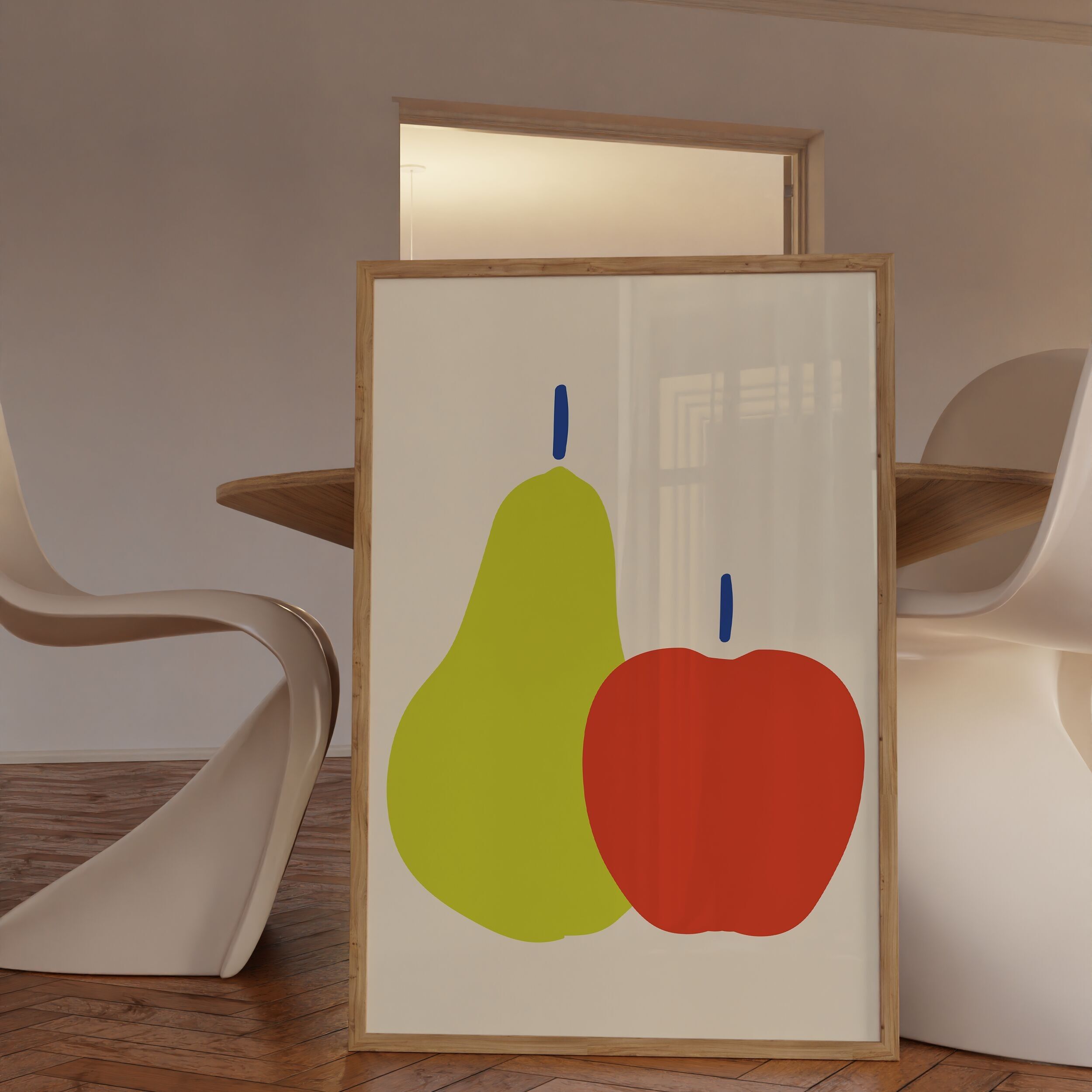 Birne & Apfel Poster