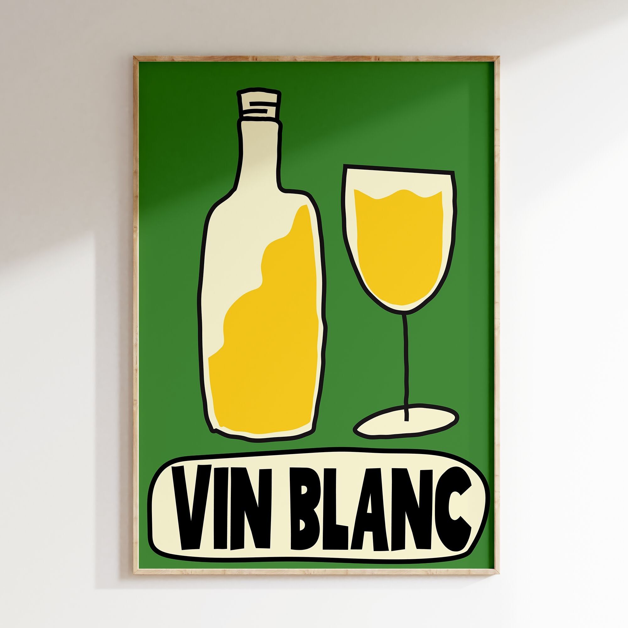 Affiche Vin Blanc