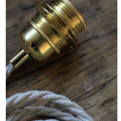 BRASS electrical kit for portable lamp suspension