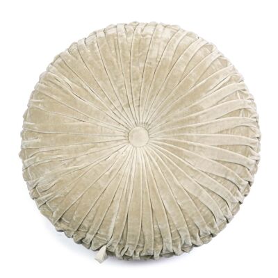 Velvet Round Handmade Pillow Biscotti - 16 Inch