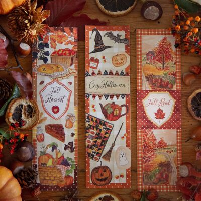 Set of 3 Autumn Bookmarks