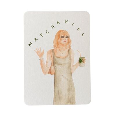 Carte Matcha Girl