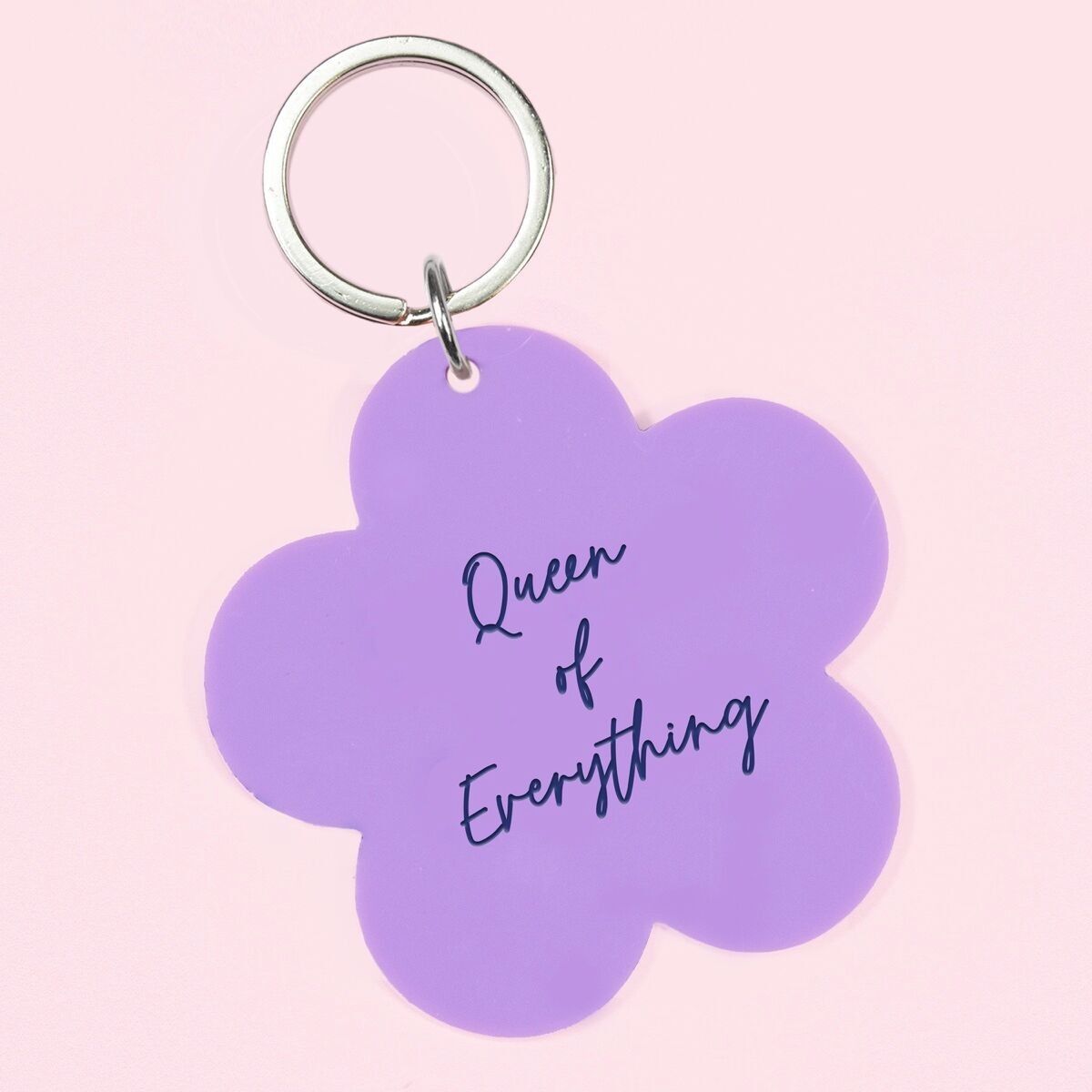 Queen of Everything Blumen-Schlüsselanhänger