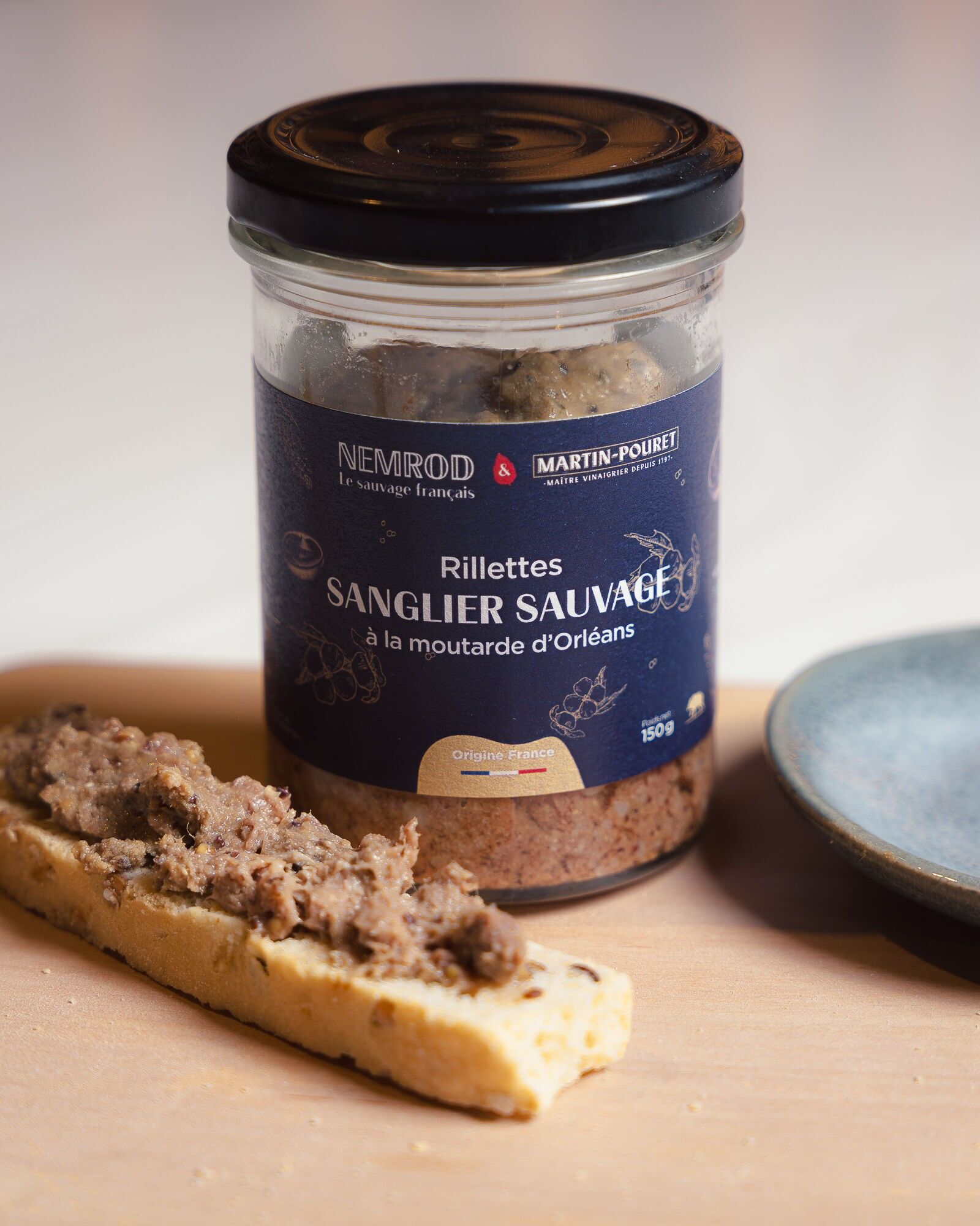 Wildschweinterrine mit Orleans-Senf 150g