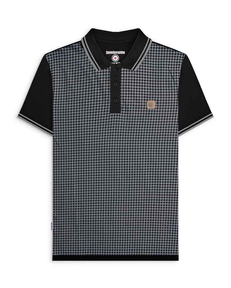 Polo pied de poule nera/ferro AW25