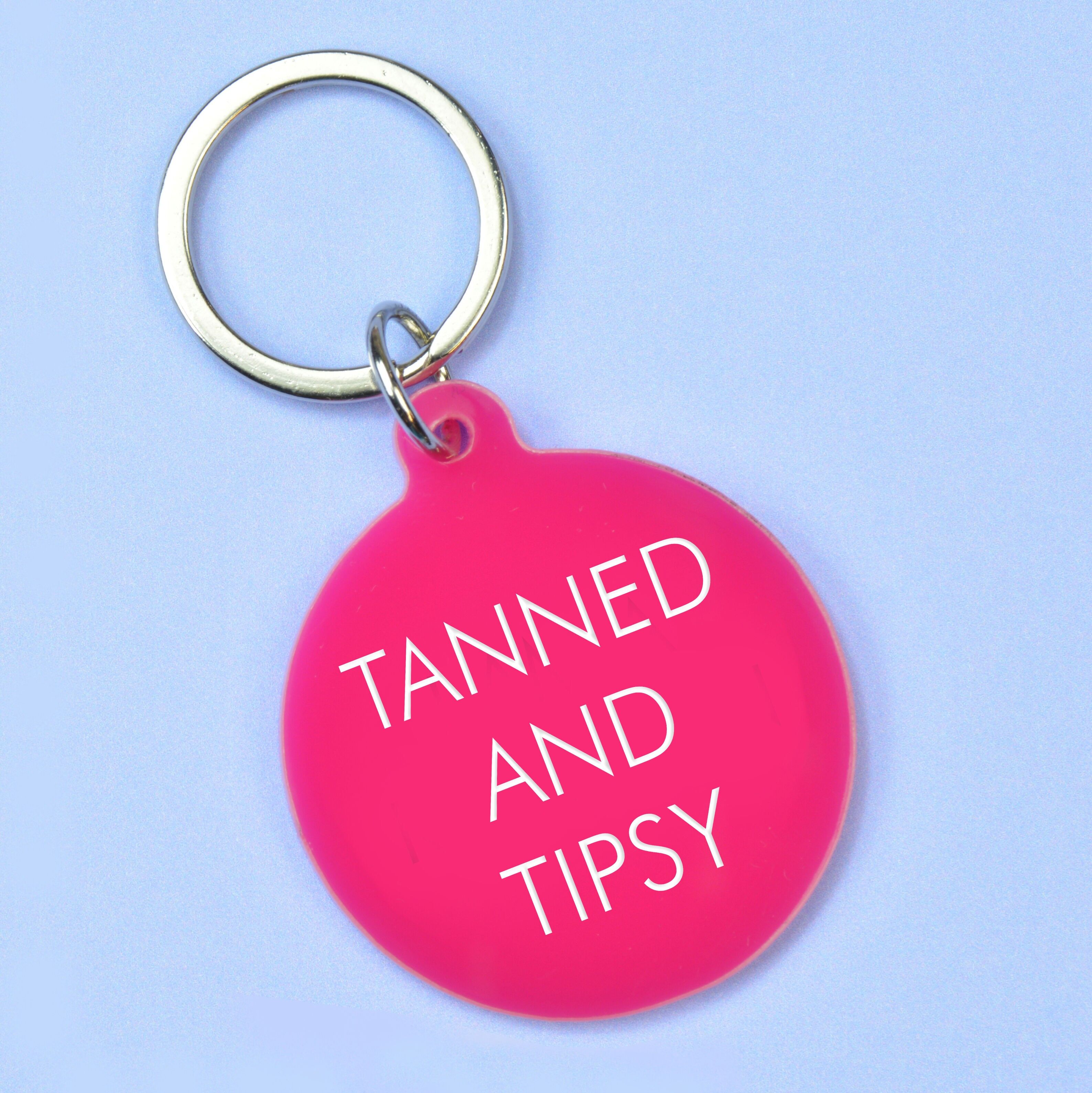 Tanned and Tipsy Keytag