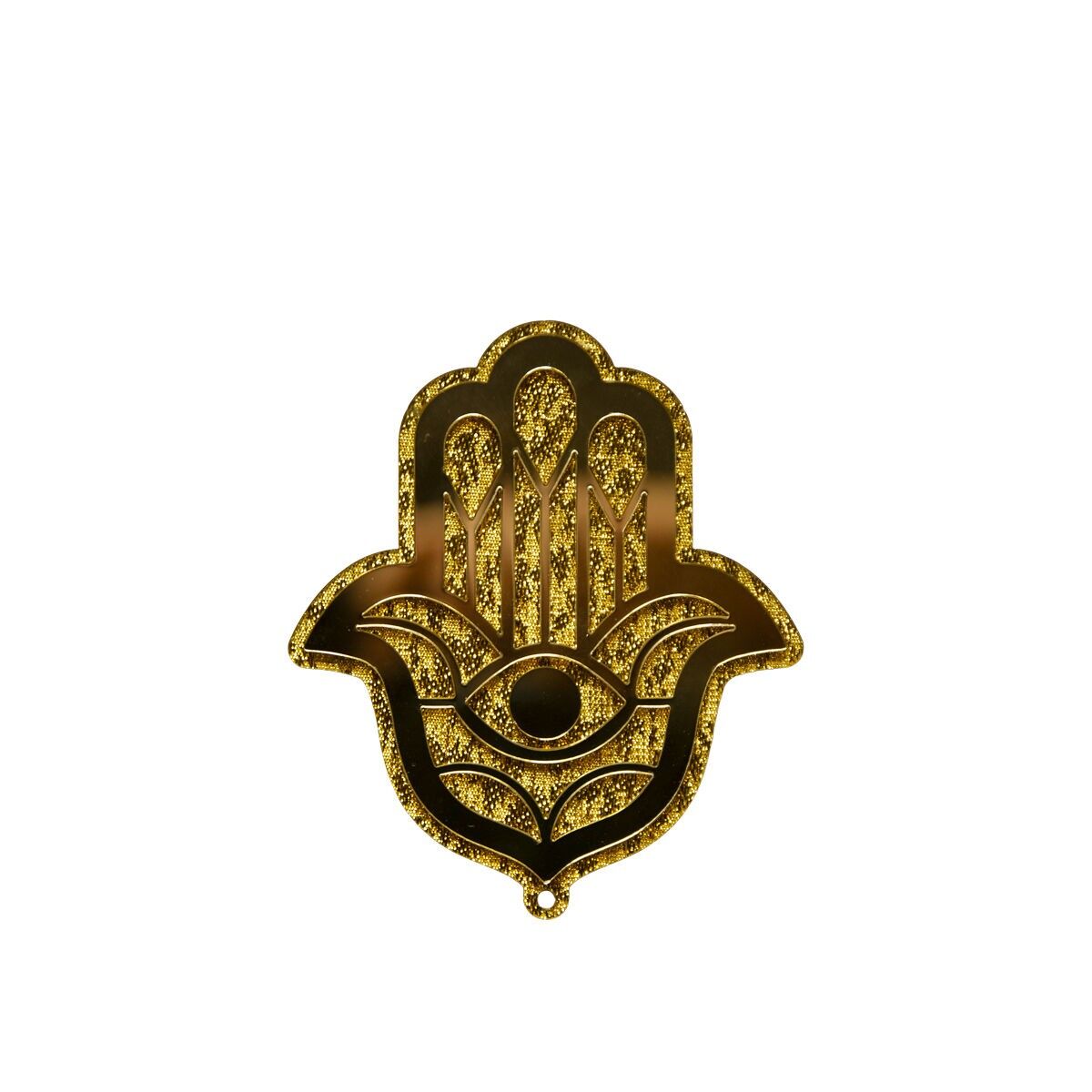 Main décorative dorée 9.7x11.3x0.5cm